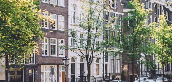 Amsterdam City Hollanda Seyahat Europe Kavram Zarif Görseller — Stok fotoğraf