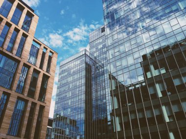 modern mimari - şehir, finansal bölge, iş ve finans çevre kavramı, zarif görseller
