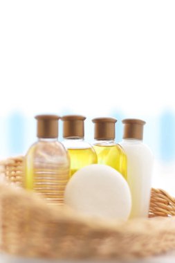 sabun, şampuan, losyon kozmetik set - tasarımlı kavram, zarif görsel güzellik, spa ve vücut bakım