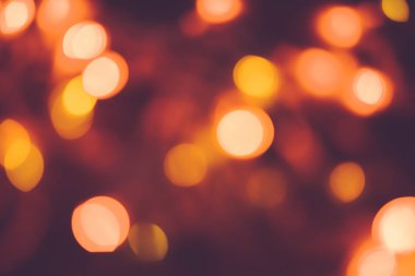 vintage ışıklar soyut arka plan, defokus - tatil ve retro tarzı kavramı