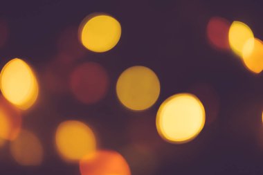 vintage ışıklar soyut arka plan, defokus - tatil ve retro tarzı kavramı