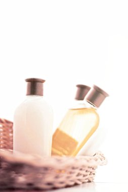 banyo kozmetik seti - ev spa ve sağlık tasarımlı kavram