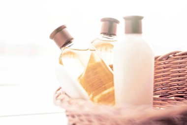 banyo kozmetik seti - ev spa ve sağlık tasarımlı kavram