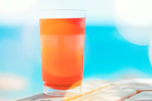 Cocktail Praia Verão Férias Verão Conceito Estilo Férias — Fotografia de Stock