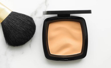 Kalıcı makyaj ve Kozmetik Tarih mermer, flatlay - modern kadınsı yaşam tarzı, vlog arka plan ve tarz stok kavramı. Güzellik ilham bir moda blog