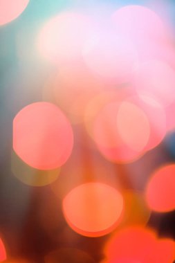 Renkli bulanık ışıklar - arka plan, bokeh bindirme ufuk tasarım konsepti. Hayal gücünüzü renk