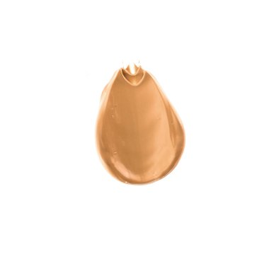 Beyaz arka plan üzerinde flatlay - kozmetik ürünleri, güzellik doku arka plan kavramı izole makyaj temel Vakfı fırça darbesi. Bej her zaman iyi bir fikirdir