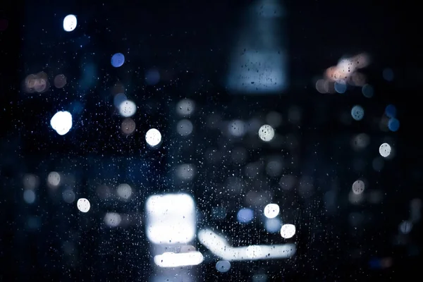 Blurry Metropolitan District Night Life Abstract Background Modern Dark Tones — Stock Photo, Image
