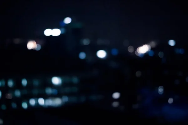 Bulanık Büyükşehir Bölgesi Gece Hayatı Arka Plan Modern Koyu Tonları — Stok fotoğraf