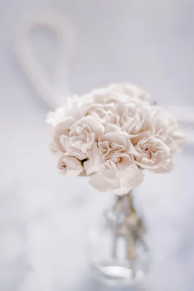 Bridal Bouquet White Roses Wedding Day Floral Beauty Luxury Event — Stock Photo, Image