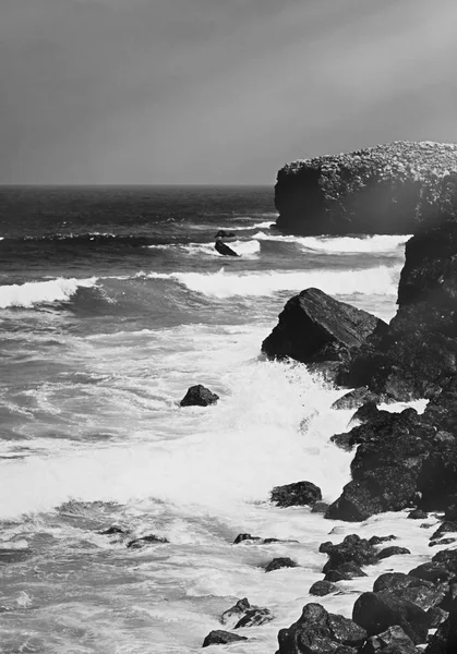 Océano Atlántico paisaje de la costa, bellas artes — Foto de Stock