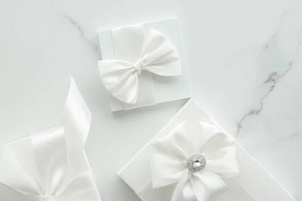 Luxury wedding gifts on marble