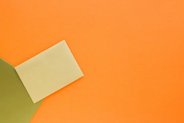 Set van kantoorbenodigdheden van papier voor bedrijfsmerk, flatlay mockup — Stockfoto