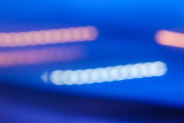 Gece şehir ışıkları hareket