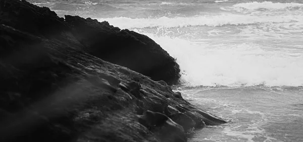 Scenérie pobřeží Atlantského oceánu, výtvarného umění — Stock fotografie