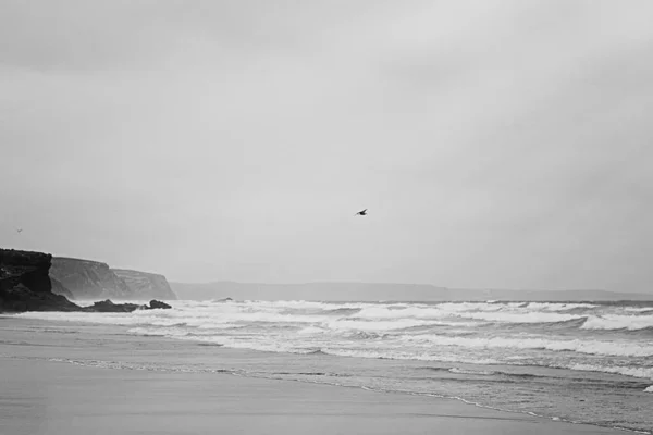 Océano Atlántico paisaje de la costa, bellas artes — Foto de Stock