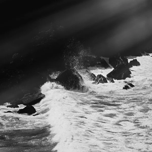 Atlanti-óceán partján táj, képzőművészeti — Stock Fotó