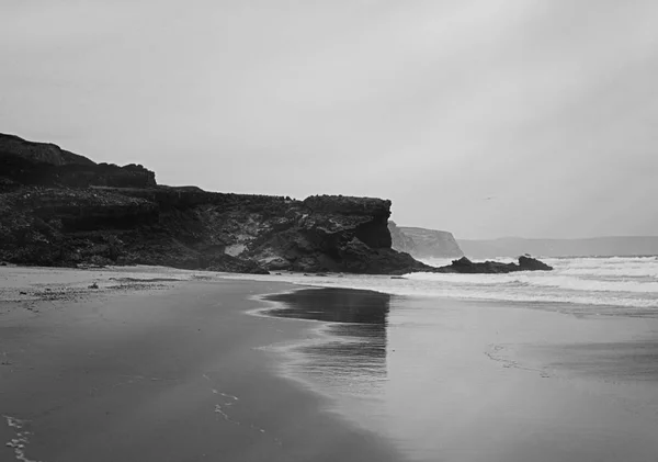 Océano Atlántico paisaje de la costa, bellas artes — Foto de Stock