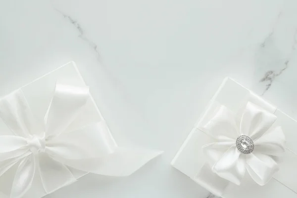Luxury wedding gifts on marble