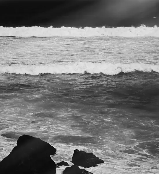 Atlantik Okyanusu kıyısında sahne, Güzel Sanatlar — Stok fotoğraf
