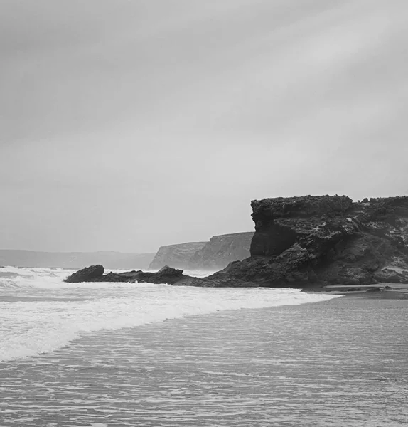 Océano Atlántico paisaje de la costa, bellas artes — Foto de Stock