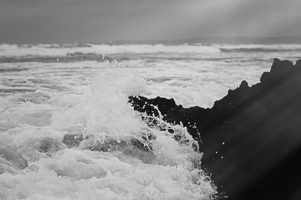 Scenérie pobřeží Atlantského oceánu, výtvarného umění — Stock fotografie