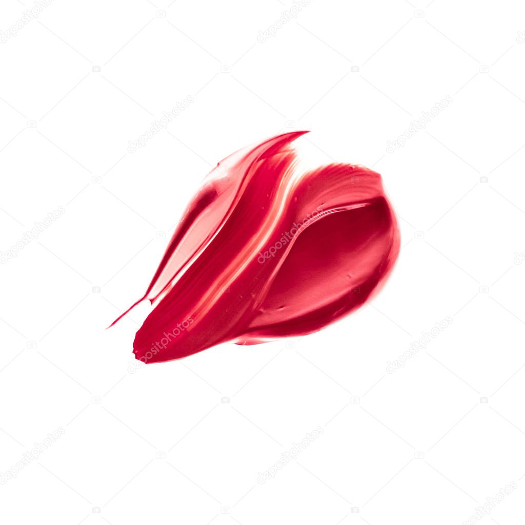 Lipstick smudge and art of make-up