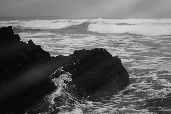 Océano Atlántico paisaje de la costa, bellas artes — Foto de Stock