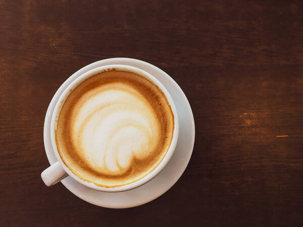 Cappuccino in a restaurant, at a coffee break