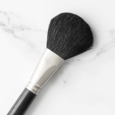 Makyaj ve kozmetik ürünleri mermer, düz arkaplan