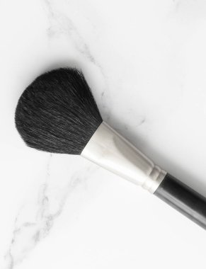 Makyaj ve kozmetik ürünleri mermer, düz arkaplan