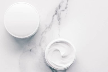 Mermer, ev spa flatlay arka plan üzerinde organik güzellik kozmetik
