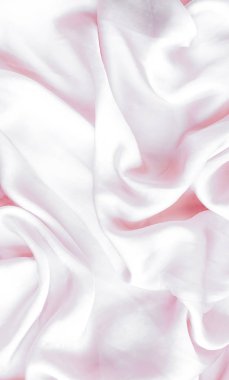 Pembe yumuşak ipek doku, flatlay arka plan