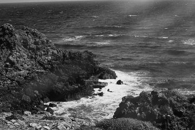 Okyanus manzarası, mükemmel seyahat ve tatil yeri.