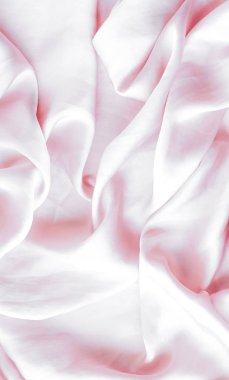 Pembe yumuşak ipek doku, flatlay arka plan