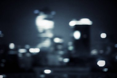 Büyük metropolitan şehir ışıkları, bulanık arkaplan