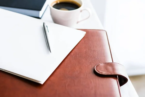 Business Office Schreibtisch, Arbeitsproduktivitätskonzept — Stockfoto