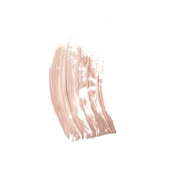Make-up pale base foundation brush strokes and smudge texture — Stock Photo, Image