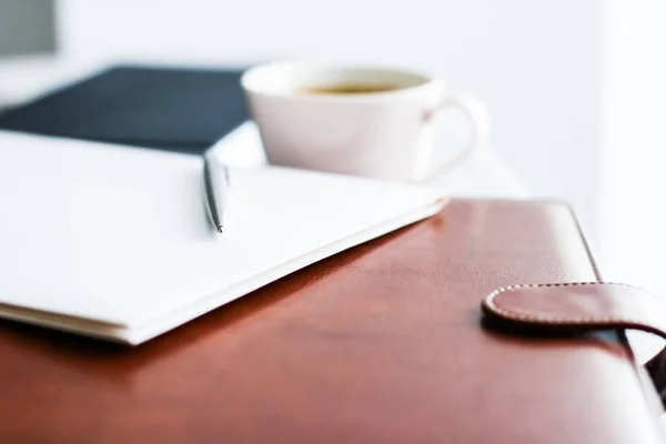 Business office desk, work productivity concept