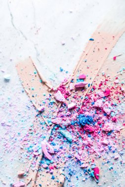 Makyaj sanatı, güzellik için kozmetik arka plan, moda blog ve 