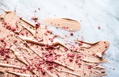 Makyaj sanatı, güzellik için kozmetik arka plan, moda blog ve 