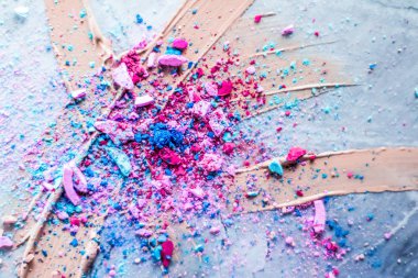 Makyaj sanatı, güzellik için kozmetik arka plan, moda blog ve 