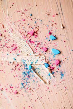 Makyaj sanatı, güzellik için kozmetik arka plan, moda blog ve 