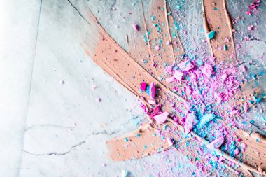 Makyaj sanatı, güzellik için kozmetik arka plan, moda blog ve 