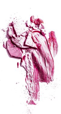 Ezilmiş göz farı, toz ve sıvı temeli yakın çekim izole