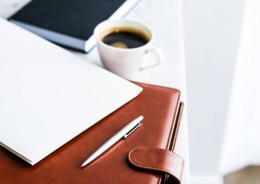 İş ofisi masası, iş verimliliği konsepti