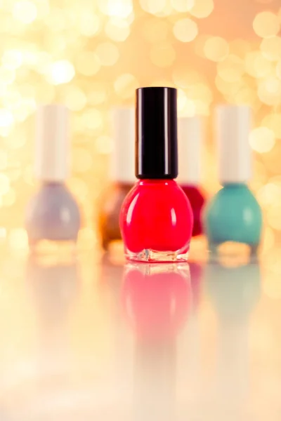 Esmalte de uñas, manicura y colección de pedicura — Foto de Stock