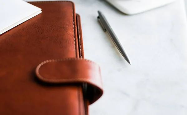 Business office desk, concetto di produttività del lavoro — Foto Stock