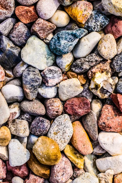 Stone pebbles background texture, landscape architecture — Stock Photo, Image