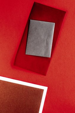 Tasarım ve marka için kağıt kırtasiye, flatlay mockup